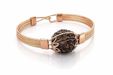 2x Pure Copper Kada With 5 Mukhi Rudraksha Bracelet For Healing Unisex Handmade picture