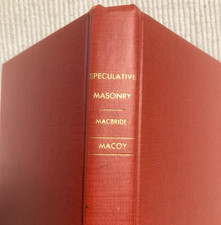 1971 book Speculative Masonry - its mission evolution landmarks -MACBRIDE masons picture