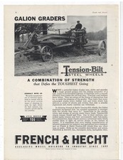 1936 French & Hecht Wheel Builders Ad Davenport, Iowa & Springfield, OhiO Galion picture