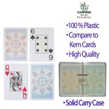 NEW SILVER COPAG INDIAN 100% Plastic Cards - 2 Decks Set NEW SEALED picture