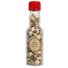 Galilee Stones & Shells Holy Land Israel Christian Souvenir Bottle Gift picture
