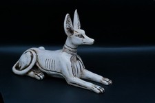 ANCIENT EGYPTIAN ANTIQUE STATUE God Anubis Seated Protector picture