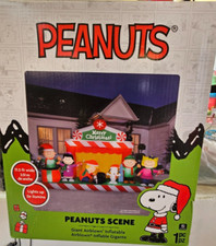 Gemmy 11.5ft Long Peanuts Scene Christmas Inflatable picture