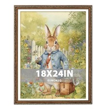 18x24 Frame, Vintage 18 x 24 Picture Frame, Classic Ornate Embossed Decorativ... picture