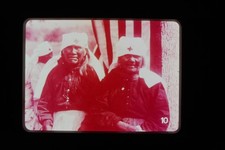 c1910's 35mm Slide Film Indigenous Women Red Cross Uniforms Portrait American picture