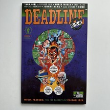 Dark Horse Comics Deadline USA #2 VF+ 1991 Tank Girl GWAR Milk & Cheese picture