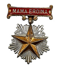 Romania Mama Eroina Mother Heroine Order Small RSR Communist Era Star Medal picture