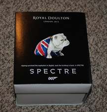 Spectre 007 English Bulldog Figurine Jack DD 007 M  Royal Doulton James Bond picture