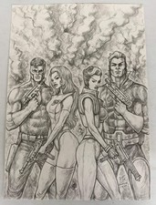 Huntsman #9 Original Comic Cover Art Ulderico Fioretti Heroic picture