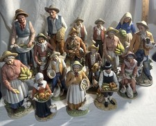 VTG Home Interiors Aged People Porcelain Figurines Homco Farm Animals Harvest 16 picture