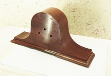 Vtg antique Ingraham Mantel mechanical wind up clock Wood case picture