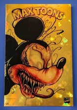 Max Toons Venomized Mickey Mouse Gorkem Demir Gold Magma Foil #1/1 picture