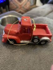 Vintage Red Truck Christmas Ornament picture