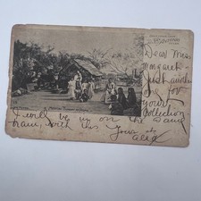 H.C. Tengg Postcard 1904 San Antonio Mexican Sunday at Home Fair Used RPPC picture