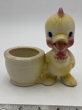VINTAGE UNMARKED REMPEL? BABY CHICKEN/CHICK FLOWER PLANTER 1950’s picture