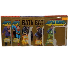 Vintage 1989 Kenner DC Super Heroes Batman Action Figure Cardbacks Lot of 7 Art picture