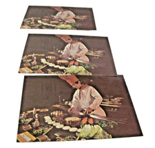LOT of 3 Postcards 1970's KOBE Japanese Steak House Chef Hawaii Vancouver Vtge picture
