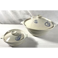 RARE Ben Seibel Pfaltzgraff Country-Time Lidded Casserole Set - A Pair picture