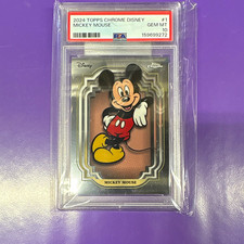 2024 Topps Chrome Disney Mickey Mouse #1 PSA 10 Gem Mint 159699272 picture