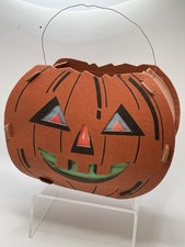 All ORIGINAL Vintage Halloween Cardboard Jack-O-Lantern Pumpkin Paper Inserts picture