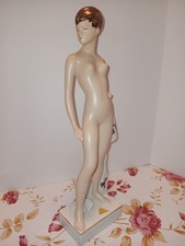 Vtg Royal Dux Czech Porcelain Cernoch Nude Standing Woman with Drape Figurine picture