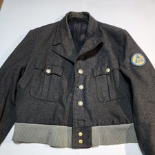 1960's German ZS wool blousan bomber jacket  Civil Protection Cold War Small  picture
