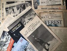 Selection Of Newspapers,Brochures, Clippings 1951-1953 Conquest Of Mount Everest picture