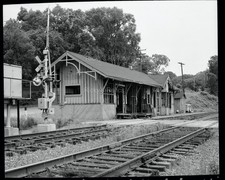 Original Negative C&O Depot Maidens VA 1973 Chesapeake Ohio picture