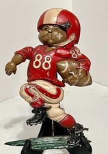 1976 Homco 1254 Football Player Cast Alum. Metal Wall Decor USA 11.25