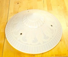 1940s Art Deco Custard Alacite Uranium Glass Pendant Aladdin Lamp Vintage picture