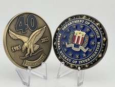 2” FBI Hostage Rescue Team HRT 40th Anniversary Challenge Coin 1983-2023 Nice picture