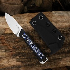 Kizer Whiskey Jack Fixed Knife AEB-L Blade G10 & Micarta Handle + Sheath 1108A6 picture
