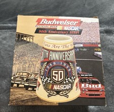 CS371 Vintage 1997 Budweiser NASCAR 50th Anniversary Stein 37924 Ceramarte  picture