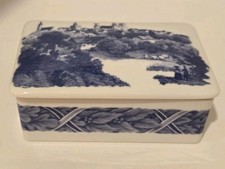 Vtg Estée Lauder Porcelain Trinket Box/Soap Dish Quatre Saisons Made In Japan picture