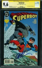 Superboy #9 CGC 9.6 WP SS (Signed Humberto Ramos) 1994 DC (1st App King Shark) picture