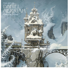 Art of Daniel Merriam 2026 Wall Calendar, 12'' X 24'' (WHEN OPENED), NEW SEALED picture