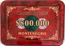 $500,000 JAMES BOND CASINO ROYALE POKER PLAQUE picture