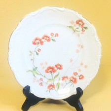 Mitterteich 7.5” White Floral Gold Trimmed Salad/Dessert Plate Bavaria Germany picture