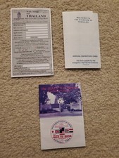Thailand Vintage Thai Customs Form & Welcome Booklet - JEATH War Museum Booklet picture