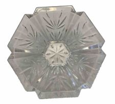 VTG WMF 24% German Lead Cut Crystal Bowl 1990s  Flower Star 5 Inch Glass 6 Panel picture