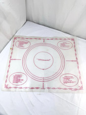 Vtg Tupperware Pastry Mat 1965 Plastic Baking Guide Conversions USA Flexible FS picture