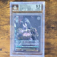 Weiss Schwarz 2023 Nazarick Vol. 2 Albedo SEC BGS 9.5 Great Subgrades picture