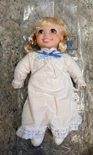 New Vintage Northern Tissue Doll Blonde Hair Pigtails Freckles Nightgown picture