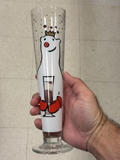 Vintage Ritzenhoff Pilsner Beer Glass Julien Chung Collector Bar 12” Polar Bear picture
