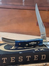 CASE XX KNIVES BLUE BONE SMALL TEXAS TOOTHPICK 610096 SS (2804) POCKET KNIFE picture