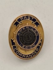 Vintage American Legion Past Post Commander Pin 10k Gold, 12 picture