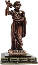 Ancient Greek God Zeus Statue Miniature Bronze Mythology Figurine picture