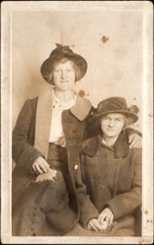 Desperate Duo- Glen Harvey & Mabel Waller RPPC AZO 1904-1918 Eastman Kodak picture