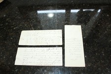Antique Handwritten Document 1860 - 2 Page picture