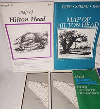 Rare Vintage Hilton Head Island History Lot - 1959 Holmgren Book & Sea Pines Map picture